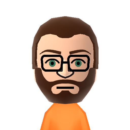 Gordon F. Mii character: The hero of the "Half-Life" video game series.