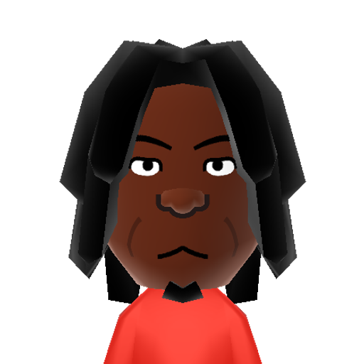 Booker T Mii character: Professional wrestler from WWE and TNA. He was also a five time, five time, five time, five time, five time WCW champion. Can you dig it?