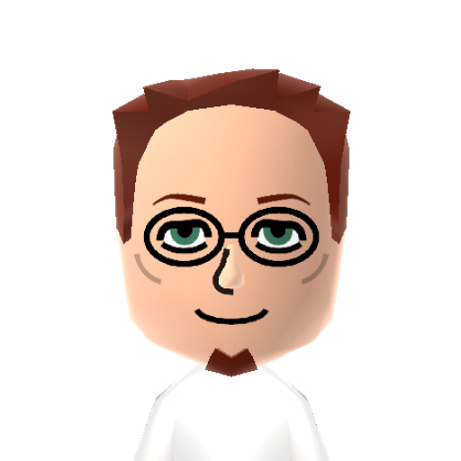 Harold Mii character: A Mii from Wii Sports Resort: Meme Squad, a mod for Wii Sports Resort