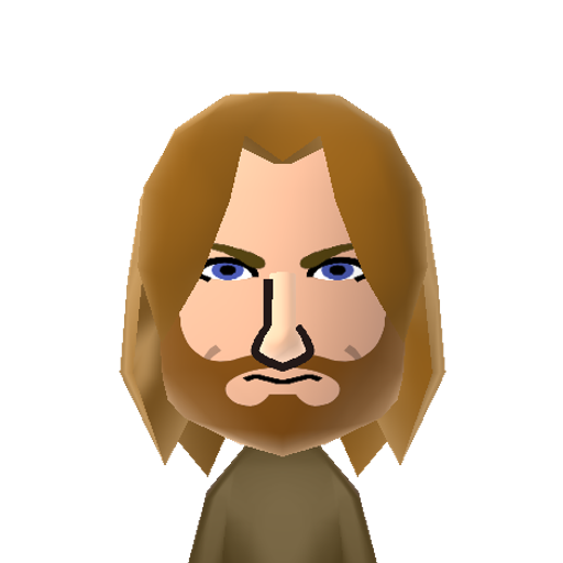 Jaime L.# Mii character: From "Game of Thrones". Played by Nikolaj Coster-Waldau.