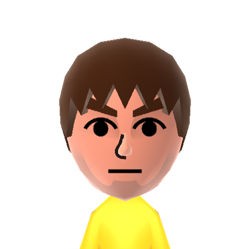 old man Mii character preview