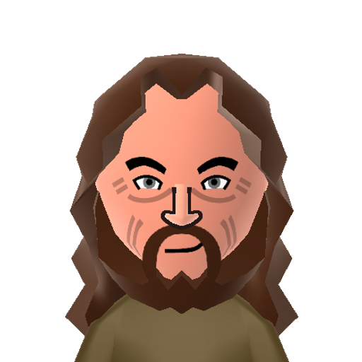 Hagrid Mii character: Rubeus Hagrid is the grounds caretaker of Hogwarts and animal lover in the Harry Potter franchise. He is played by Robbie Coltrane in the movies.