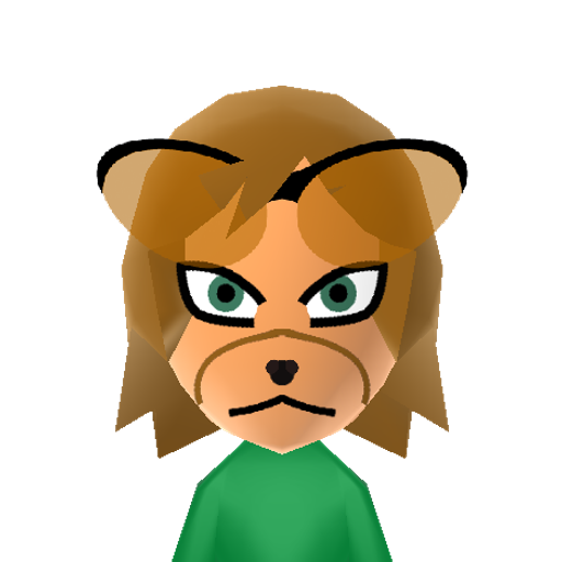 Fox MCloud Mii character preview