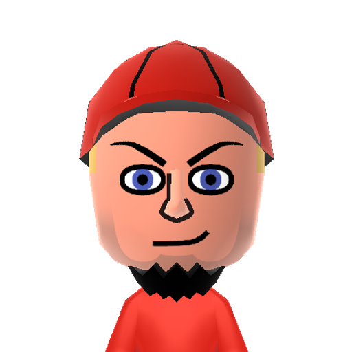 Fred Durst Mii character: Lead singer and front man of Limp Bizkit.