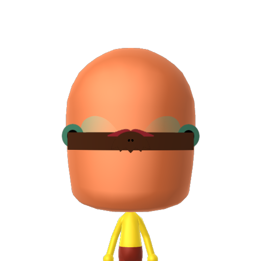 beefy Mii character: from My Wii U Friend List (July 2017) [@AwesomeGamerland]