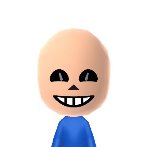 Sans Mii character: These are extracted and derived from the Mii Central Miis from the 3DS Miitopia.