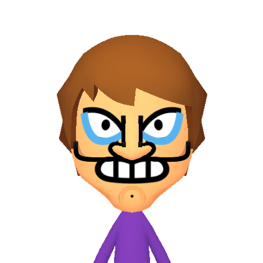 Waluigi Mii character: My interpretation of Waluigi as a Mii.