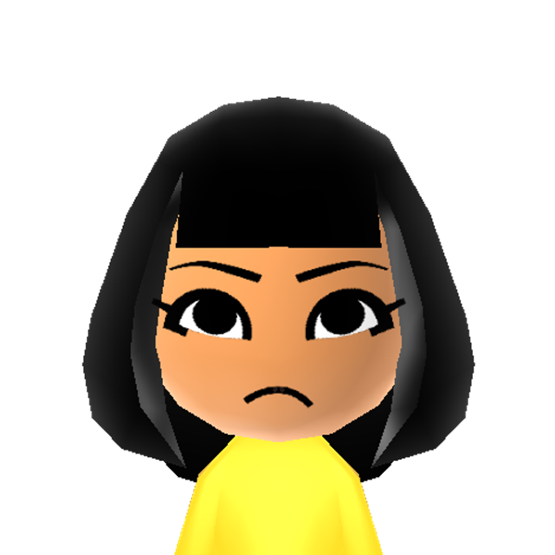 Ankha Mii character: The Egyptian cat from Animal Crossing.