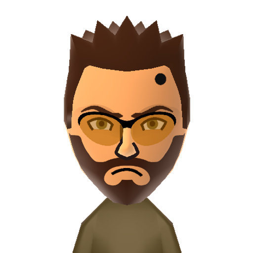 Adam Mii character: Protagonist from "Deus Ex: Human Revolution". He didn't ask for this