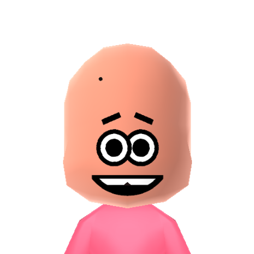 PatrickStr Mii character: The starfish from SpongeBob SquarePants. He is SpongeBob's best friend.