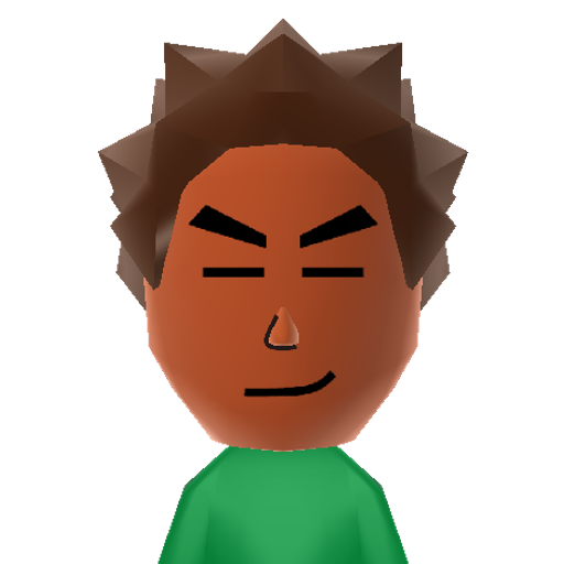 Brock Mii character preview