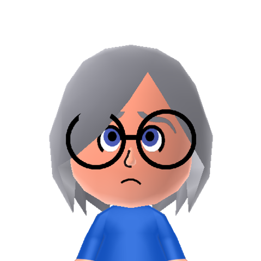 Sadness Mii character: One of Ryley's emotions, and a main character from Disney-Pixar's animated film "Inside Out"