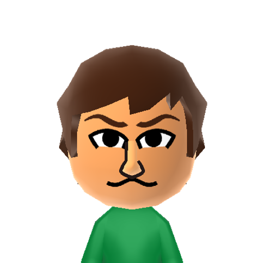 NCS Mii character: A recreation of the Mii Nintendo Caprisun used in the Runaway Guys videos.