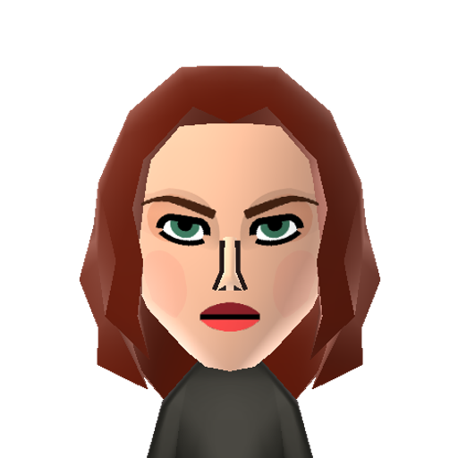 Scarlett Mii character: Hollywood actress, famous for roles like Black Widow, etc.