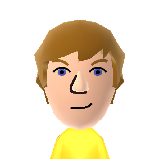 Will Burke Mii character: This is a Mii uploaded for the 3DS version and distributed by Mii Central for both the 3DS and Switch versions of Miitopia.