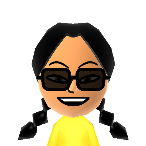 Amy Mii character: Custom CPU Miis made by DezzyTheMaker, also used Mii Olympics in Wii Sports, Mii Olympics in Wii Sports Resort, and Mii Olympics in Wii Party, a Mod for Wii Sports, Wii Sports Resort, and Wii Party respectivel.