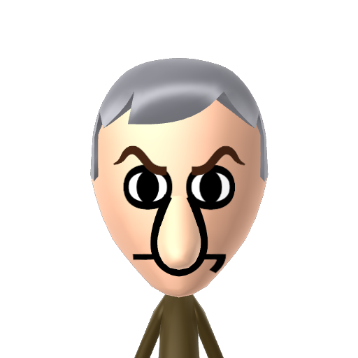 Squidward Mii character: These are extracted and derived from the Mii Central Miis from the 3DS Miitopia.