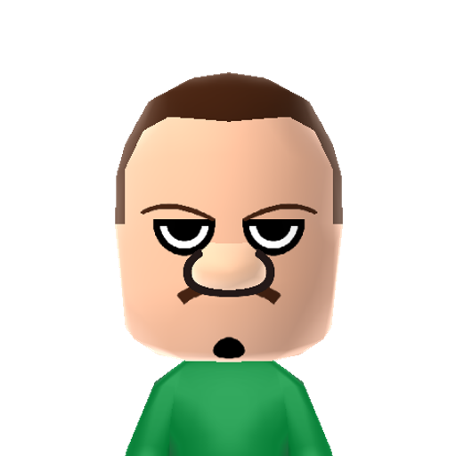 C. Charlie Mii character: The captain of the S.S. Drake from "Pikmin 3"