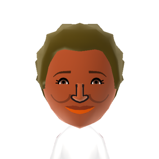 WandaSykes Mii character: Stand up comedian and actress. She's appeared in "Curb Your Enthusiasm", "The New Adventures of Old Christine", and movies like "Monster-In-Law". She also won an Emmy Award for writing on the Chris Rock Show.