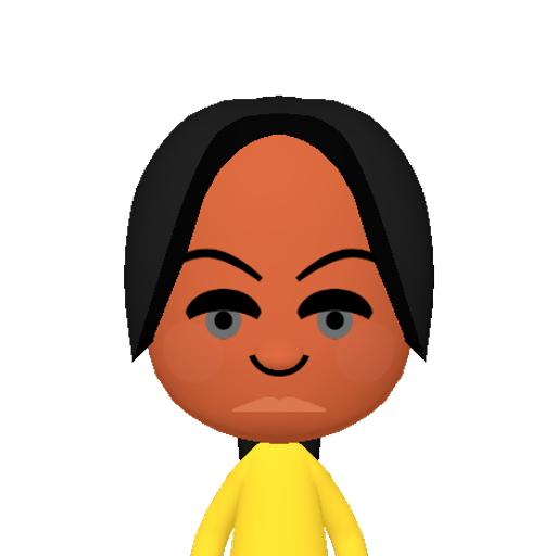 类迷前首逆总炼炸炮烂 Mii character: This Mii is from the Switch SDK as a SampleDB Mii.