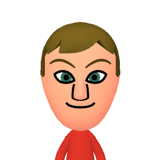 在有百存而页匠夸夺灰 Mii character: This Mii is from the Switch SDK as a SampleDB Mii.