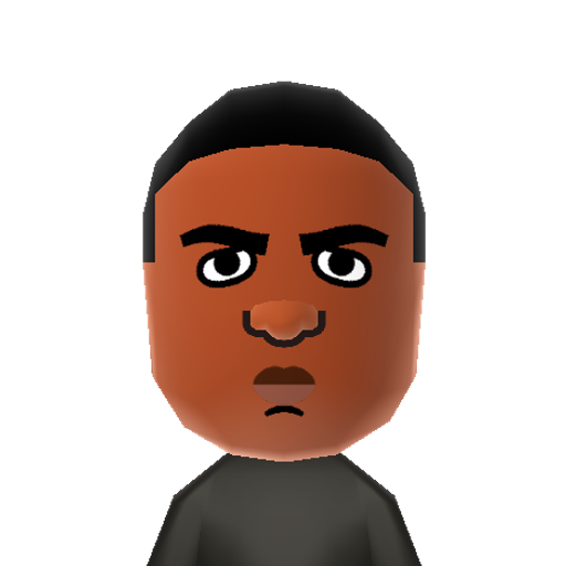 Biggie Mii character: Christopher George Latore Wallace, better known as ether The Notorious B.I.G., Biggie, or Biggie Smalls was a rapper and was raised in the Brooklyn borough of New York City.