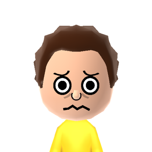 Morty Mii character: Morty from the animated TV show "Rick and Morty".