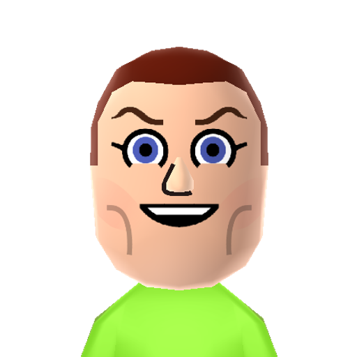 Buzz Mii character preview
