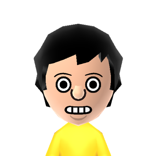 Gene Mii character: Gene from the animated TV show "Bob's Burgers".