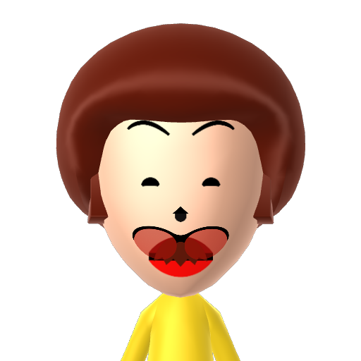 ? Mii character: A Mii uploaded to Check Mii Out Channel (WiiLInk)