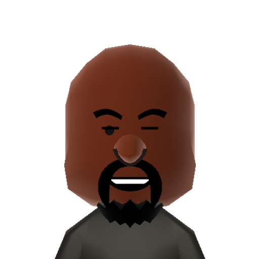 Big Black Mii character: Professional bodyguard and star of the MTV reality show "Rob and Big". He also has his own clothing line.