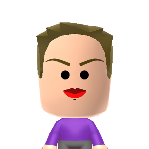 Lego Joker Mii character: The Joker as he appears in Lego Batman: the Videogame.