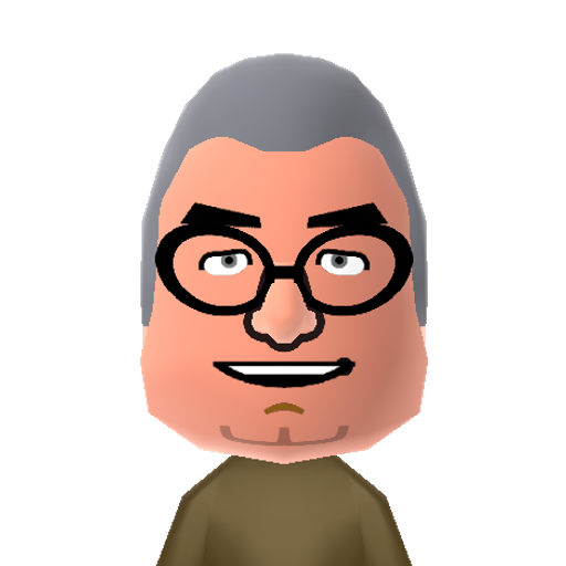 R. Barker Mii character: Late but much-loved comedian, actor and writer. Star of "Porridge", "Open All Hours" and one half of British comedy double-act "The Two Ronnies".