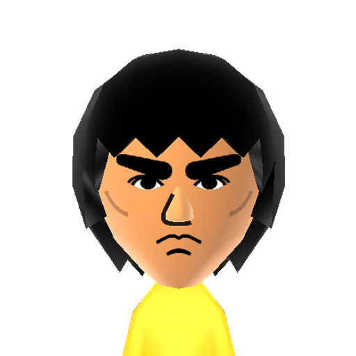 Bruce Lee Mii character: Famous martial artist/actor.