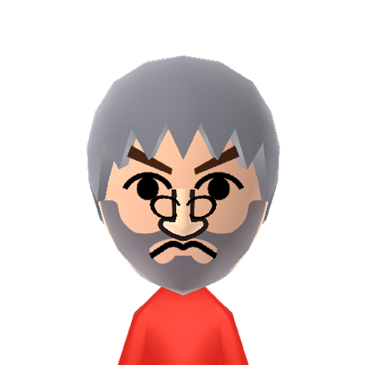 red racham Mii character: Bad guy from "The Adventures of Tintin"