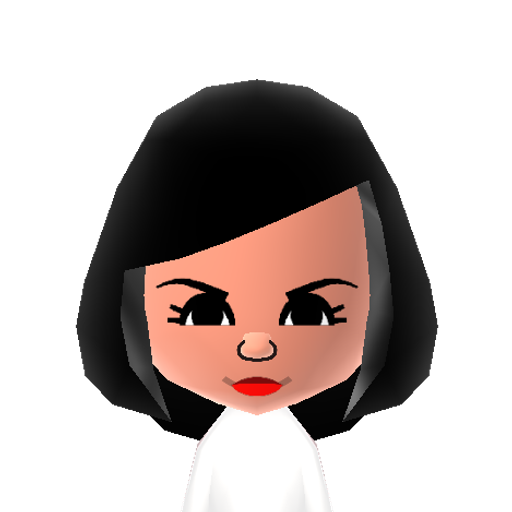 Selena G. Mii character: Actress and singer made famous on the show "Wizards of Waverly Place" and movies like "Spring Breakers", "Monte Carlo", "Ramona and Beezus", etc.