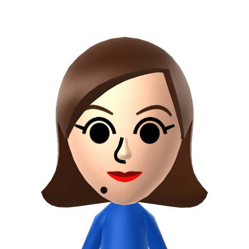 Nathalie Mii character: A Mii from Last Day of WaraWara Plaza, a mod for Nintendo Wii U (WaraWara Plaza)