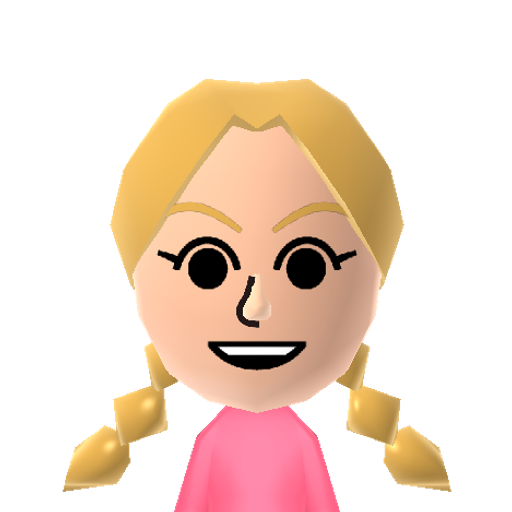 Imogenfrog Mii character: This mii in any games like Wii, wiiu, ds, switch and switch 2