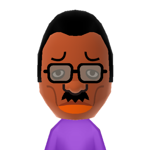 Hiroshi Mii character: A Standard ranked Mii from Wii Party.