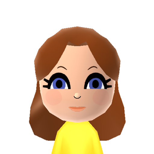 Daisy Mii character: A crownless version of Daisy from Mario games.
