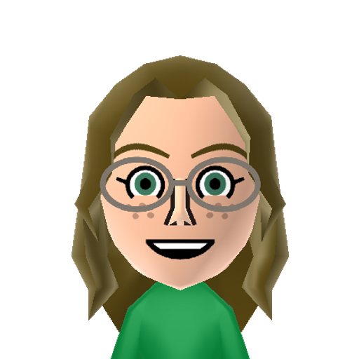 Fern Mii character: A Mii from Goiky Sports Resort, a mod for Wii Sports Resort