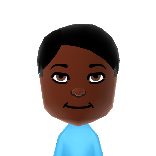Sheldon Mii character: A Mii from Wii Sports Resort: Meme Squad, a mod for Wii Sports Resort