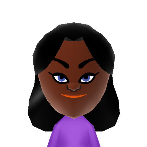 Kamilah Mii character: from Custom CPU Mii (Pack 4) QR Codes [@jere_asikainen]