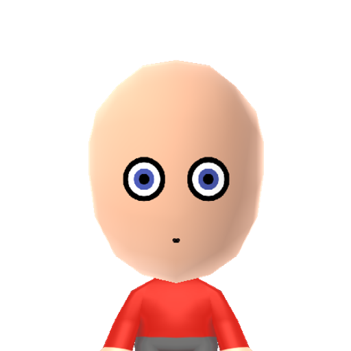 Blinky Mii character: The red ghost from the Pac-Man