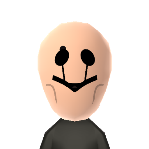 Gaster Mii character preview