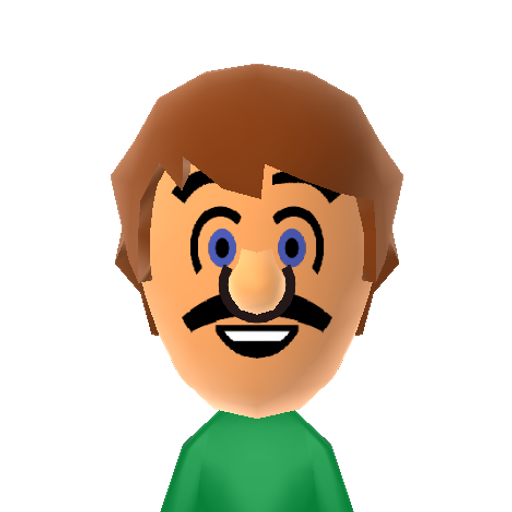 Luigi Mii character preview