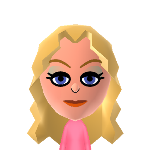 BetteDavis Mii character: Academy Award winning actress from the Golden Age of Hollywood.