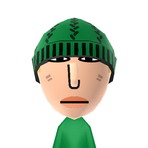 Corn Mii character: Self styled genius and leader of the GGs. Based on his appearance in "Jet Set Radio Future".