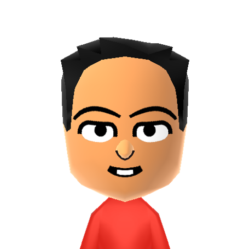 Yoshinori Mii character: A Mii from Wii Sports Resort: Meme Squad, a mod for Wii Sports Resort