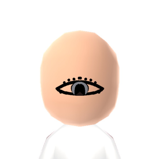 ????? Mii character: This is a Mii uploaded for the 3DS version and distributed by Mii Central for both the 3DS and Switch versions of Miitopia.